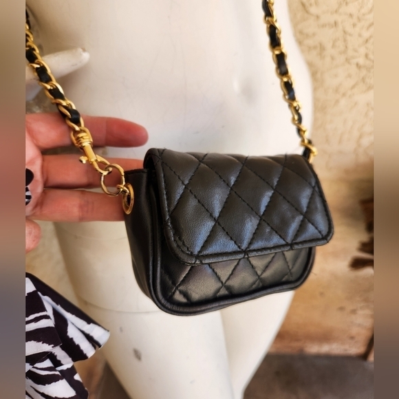 Vintage Micro Shoulder Flap Bag - Picture 1 of 9